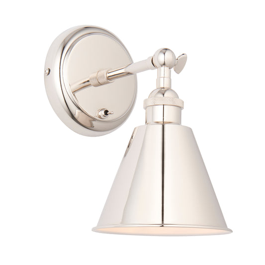 Hal 1 Wall Light Bright Nickel – Nickel