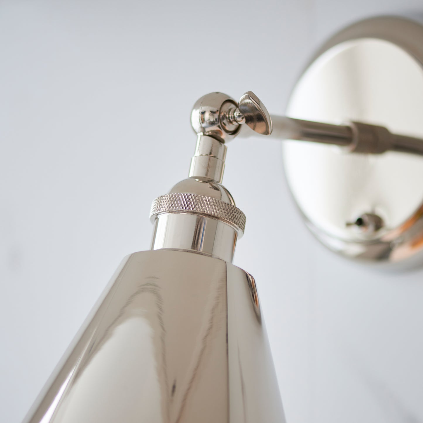 Hal 1 Wall Light Bright Nickel – Nickel