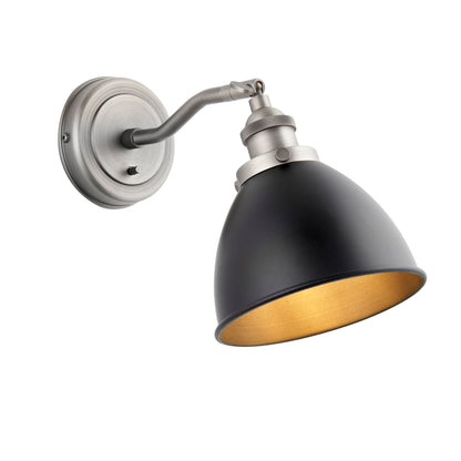 Franklin 1 Wall Light Pewter – Pewter