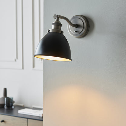 Franklin 1 Wall Light Pewter – Pewter