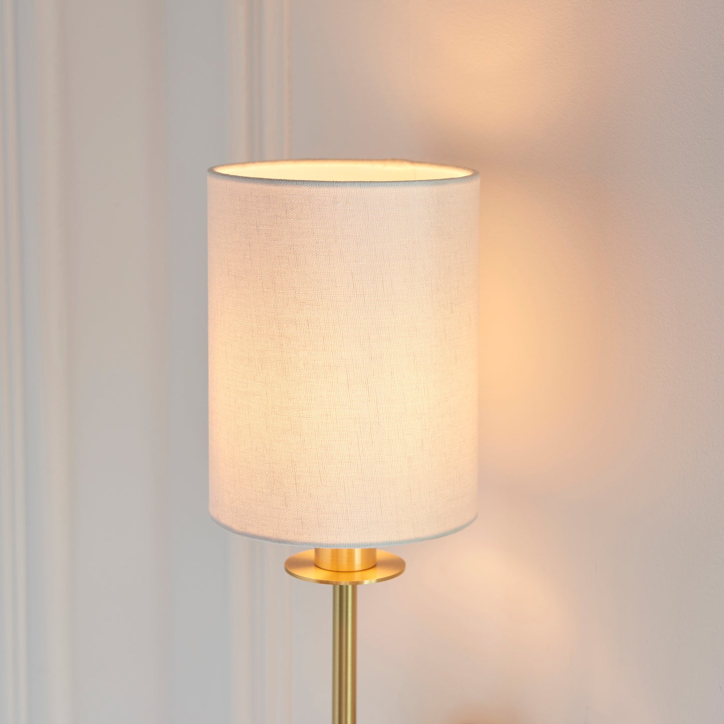 Sancerre 1 Wall Light Satin Brass – White