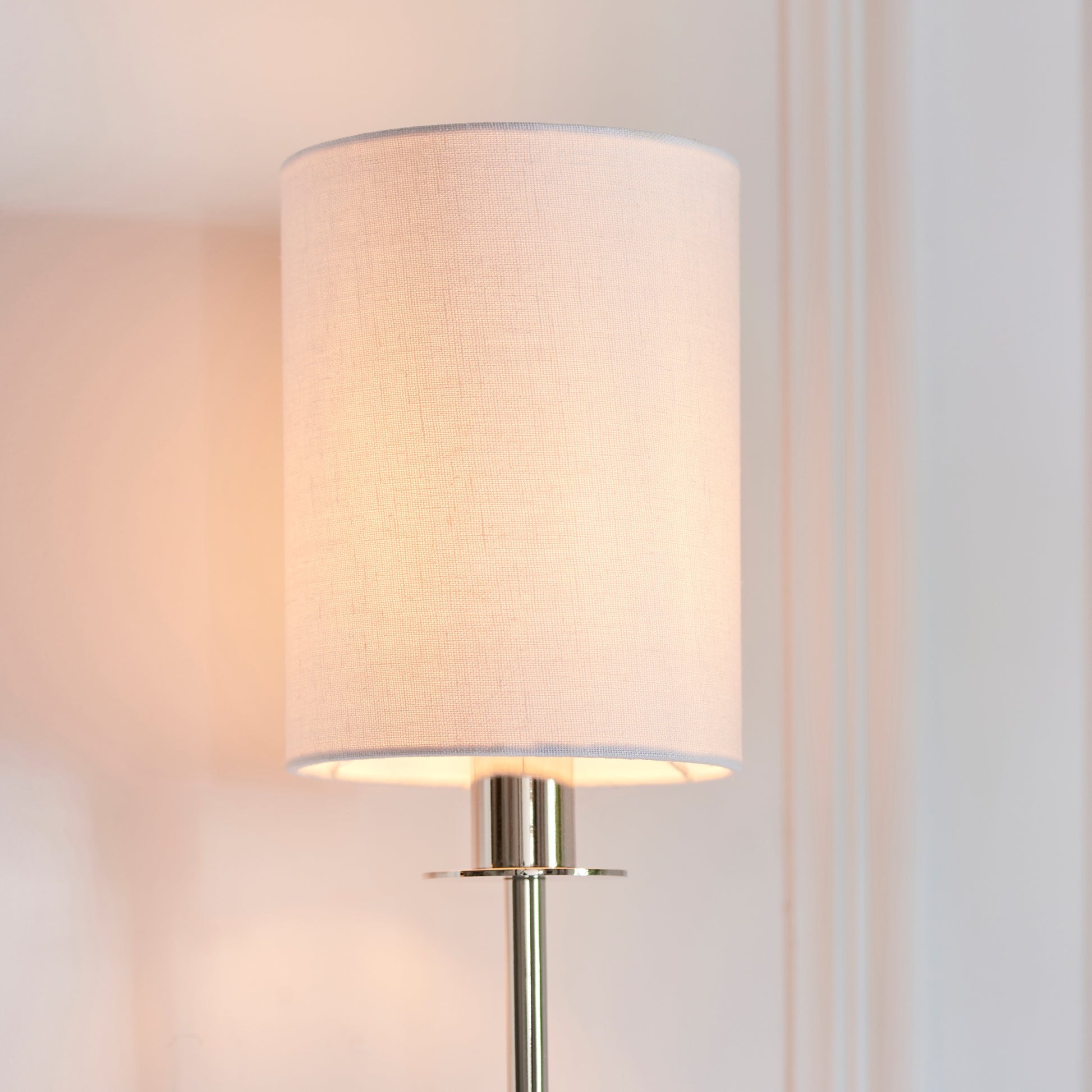 Sancerre 1 Wall Light Bright Nickel – White