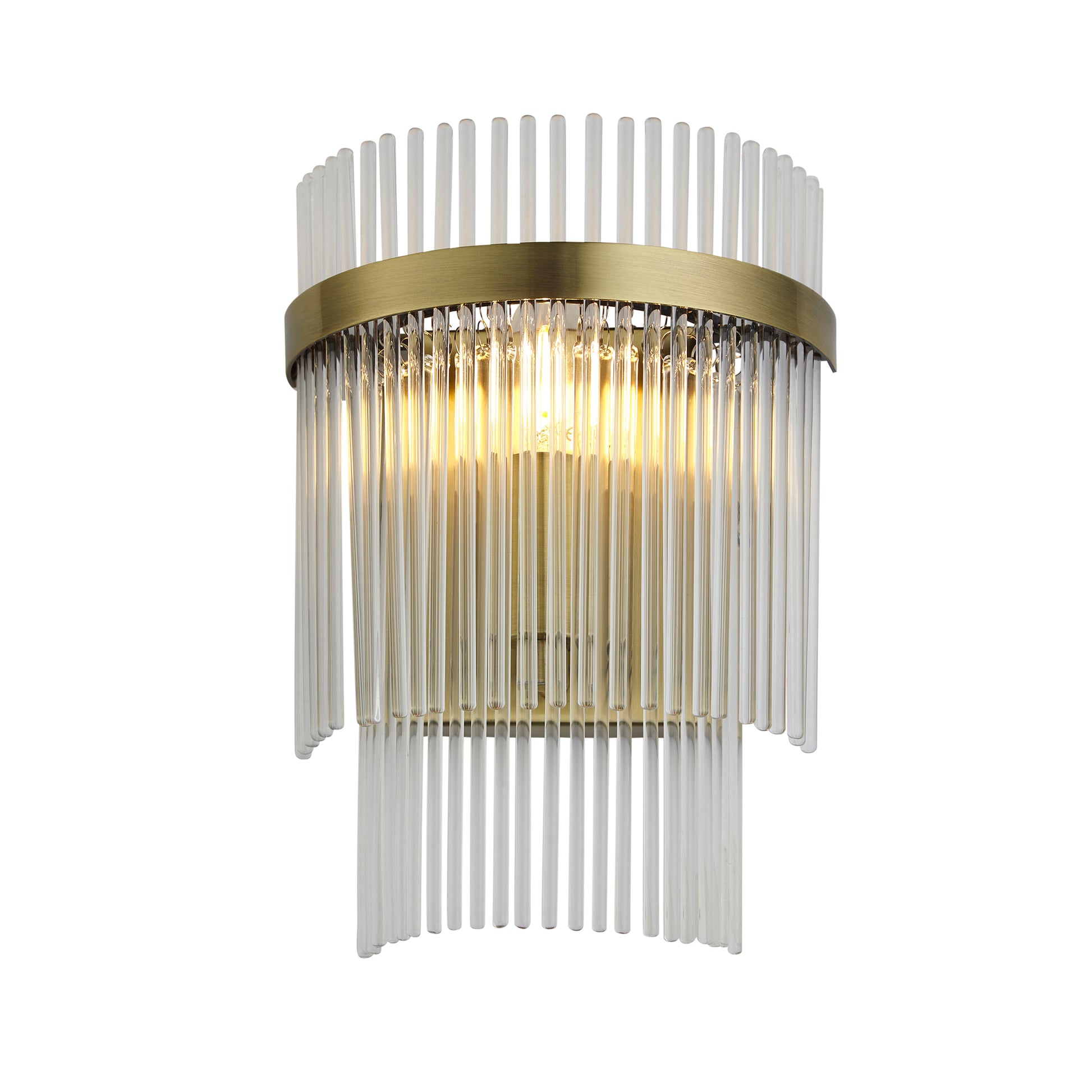 Marietta 1 Wall Light Antique Brass – Brass