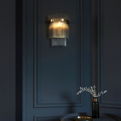 Marietta 1 Wall Light Antique Brass – Brass