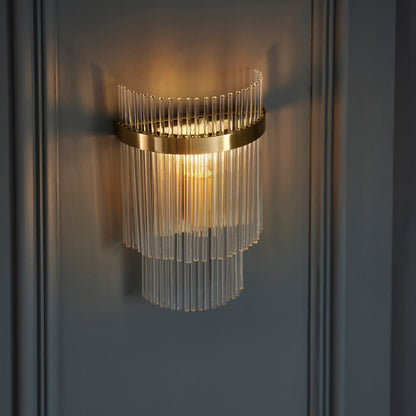 Marietta 1 Wall Light Antique Brass – Brass