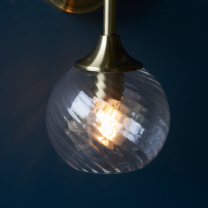 Allegra 1 Wall Light Antique Brass – Brass