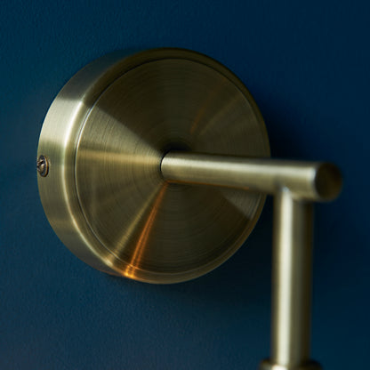 Allegra 1 Wall Light Antique Brass – Brass