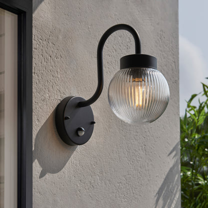 Eldon 1 Wall Light Black – Black