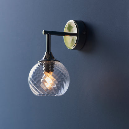 Allegra 1 Wall Light Bright Nickel – Nickel