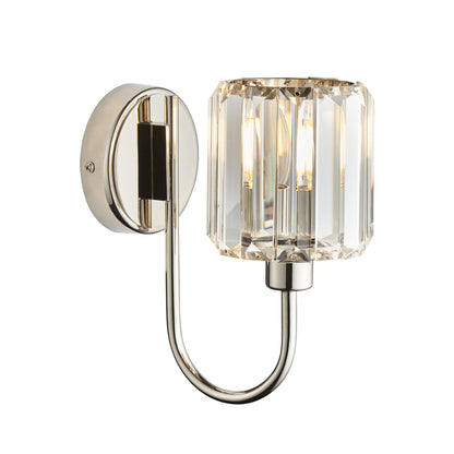Berenice 1 Wall Light Bright Nickel – Nickel