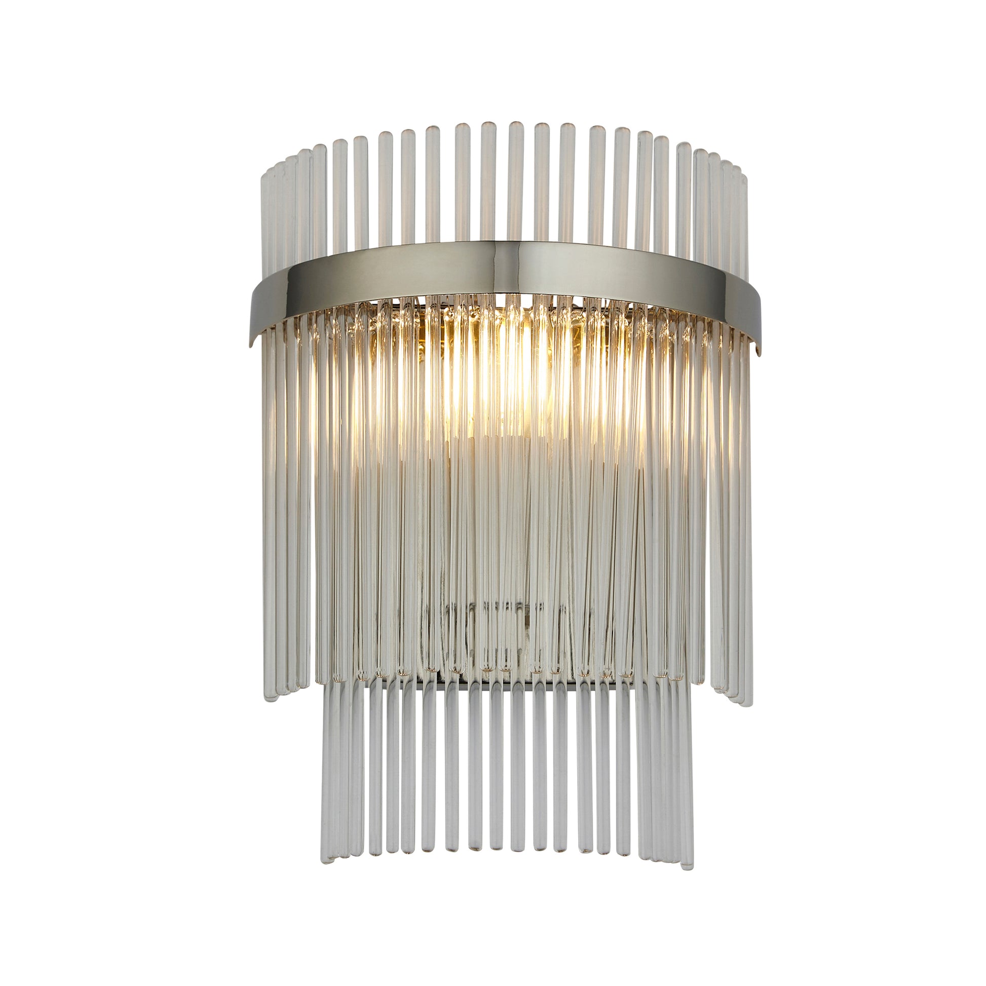Marietta 1 Wall Light Bright Nickel – Nickel