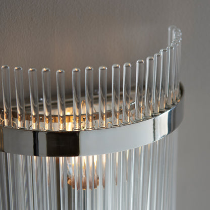 Marietta 1 Wall Light Bright Nickel – Nickel