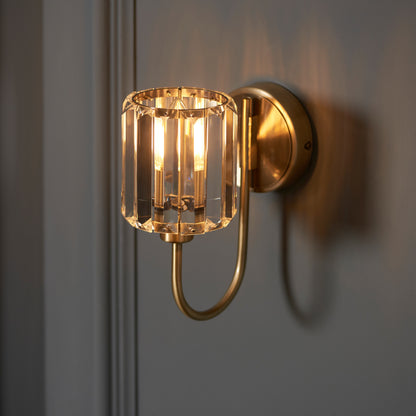 Berenice 1 Wall Light Antique Brass – Brass