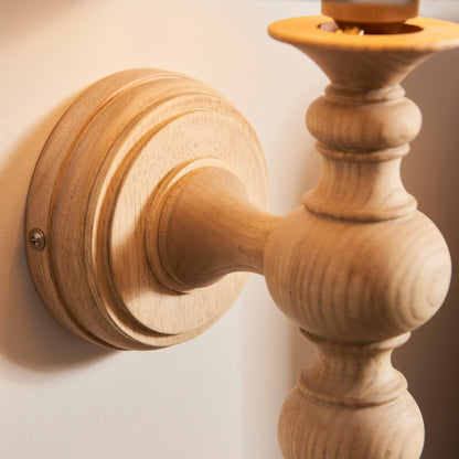 Bibury 1 Wall Light Natural Ash – Natural