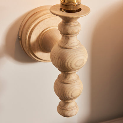Bibury 1 Wall Light Natural Ash – Natural