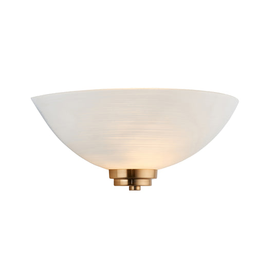 Welles 1 Wall Light Brushed Aged Brass – Brass
