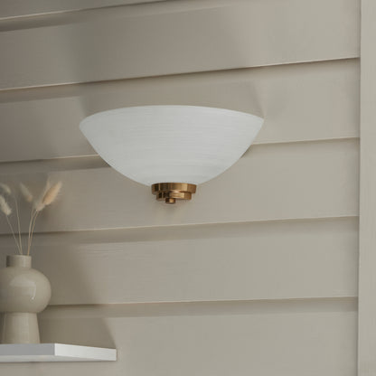 Welles 1 Wall Light Brushed Aged Brass – Brass