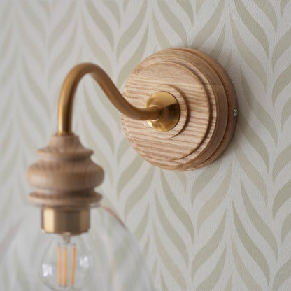 Cotswold 1 Wall Light Natural Ash – Natural