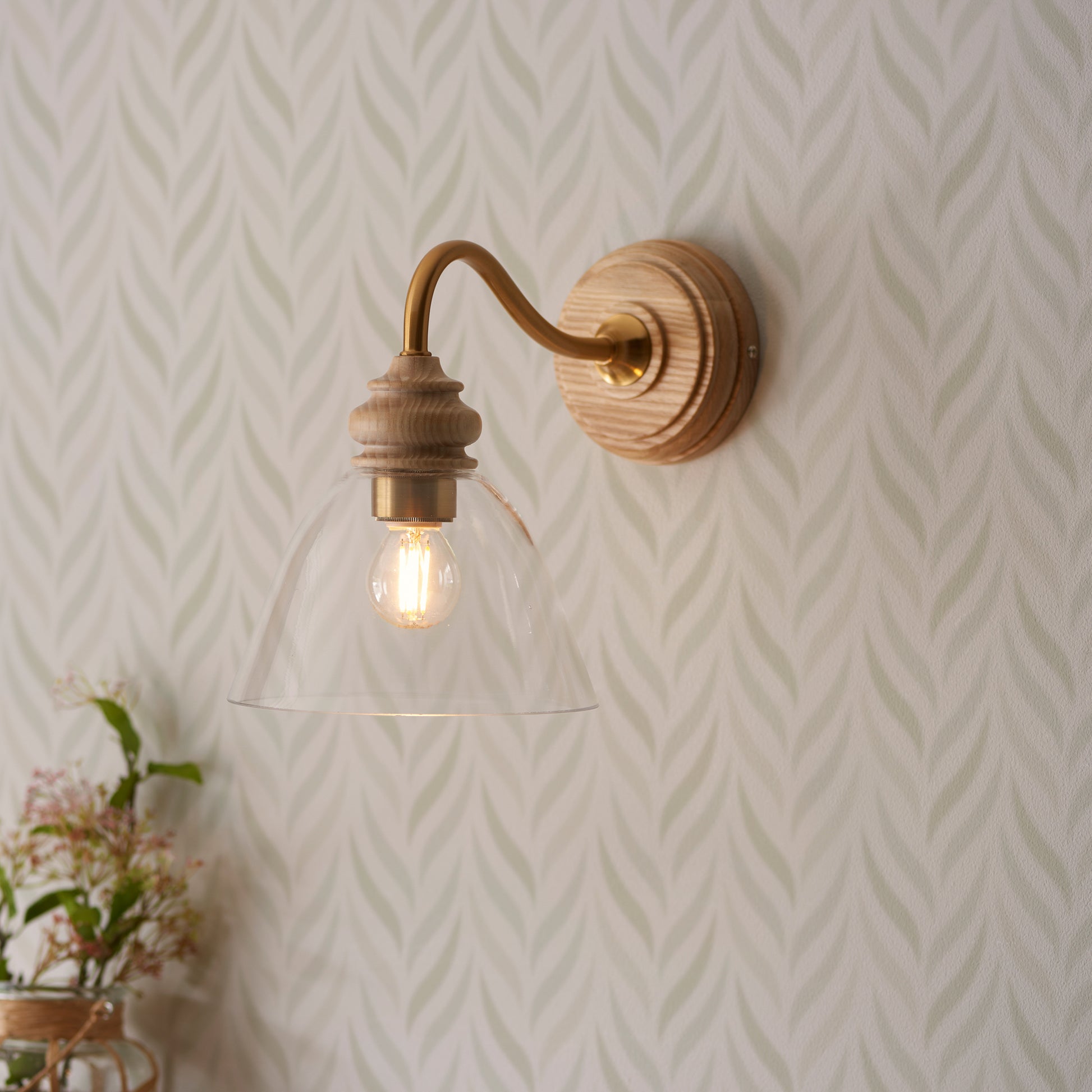 Cotswold 1 Wall Light Natural Ash – Natural