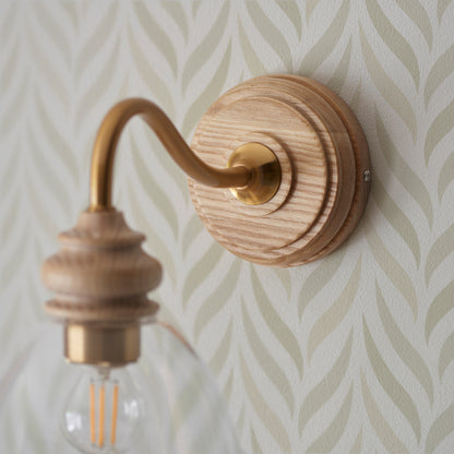 Cotswold 1 Wall Light Natural Ash – Natural