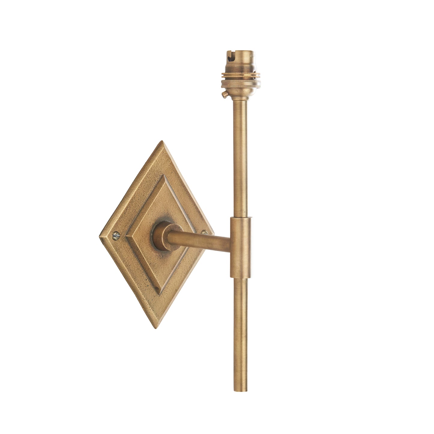 Diamond Tall Wall Light Antique Brass – Brass