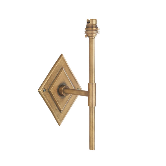 Diamond Tall Wall Light Antique Brass – Brass