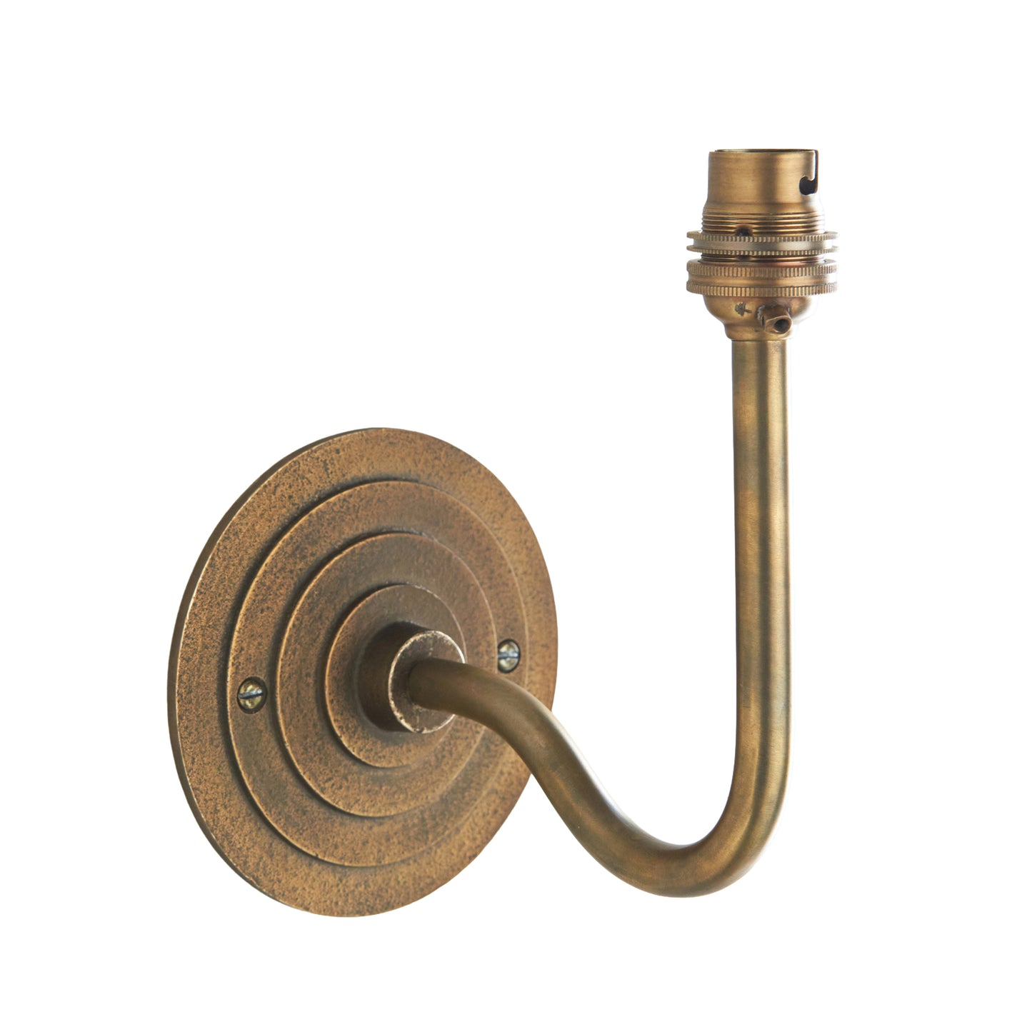 Halo Swan Wall Light Antique Brass – Brass