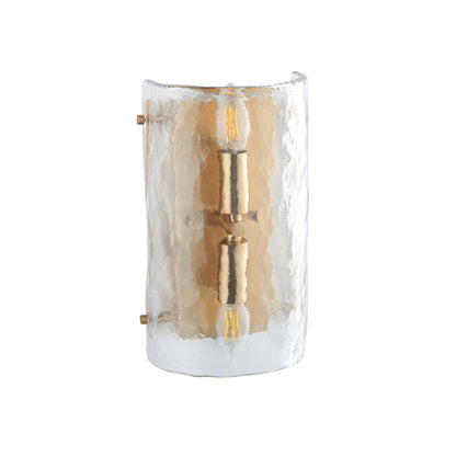 Keller Wall Light Brushed Aged Brass – Brass