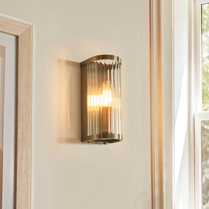 Ridgeton 1 Wall Light Antique Brass – Brass