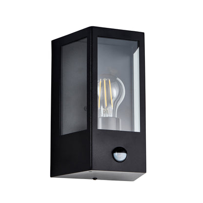 Huntington Outdoor Wall Light Matt Black – Black
