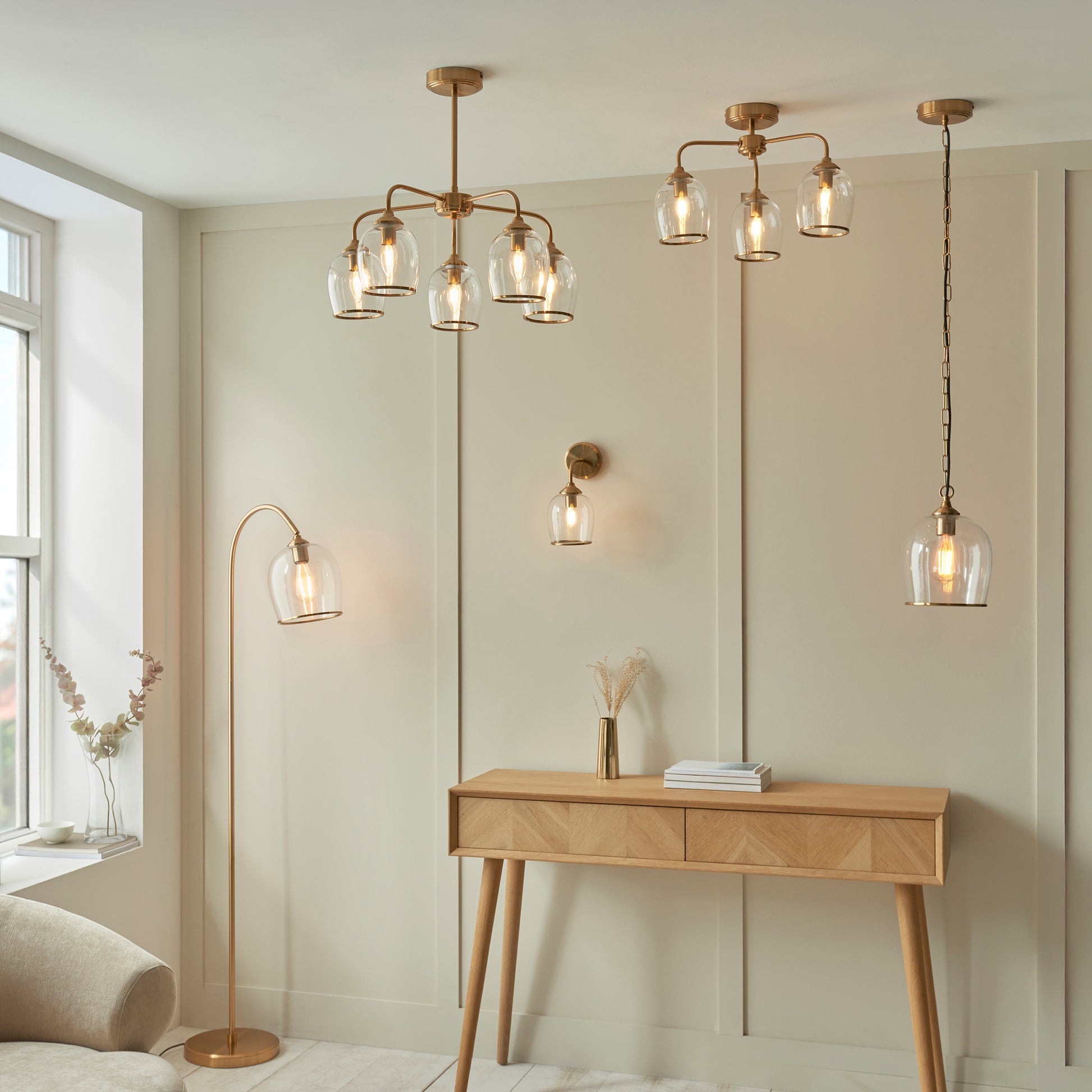 Ashcroft Wall Light Brushed Aged Brass – Brass