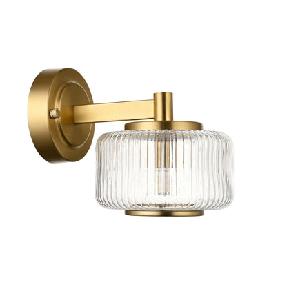 Stamford Wall Light Brushed Aged Brass – Brass