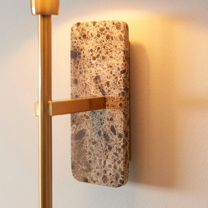 Faro Wall Light Dark Brown Emperador Marble – Brown