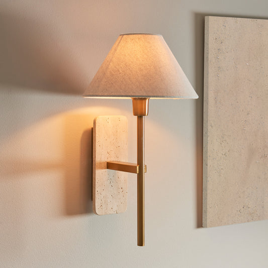 Faro Wall Light Natural Travertine – Natural
