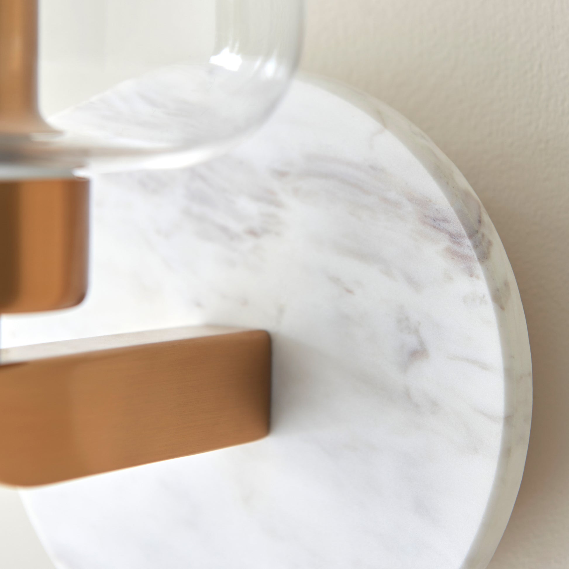 Travi Wall Light White Volakas Marble – White