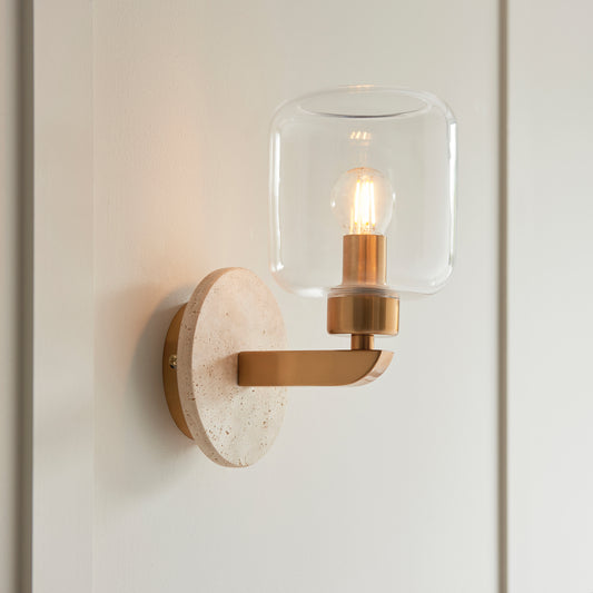 Travi Wall Light Natural Travertine – Natural