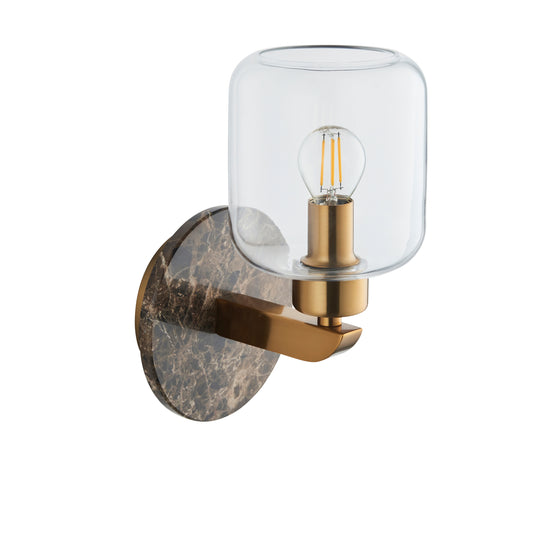 Travi Wall Light Dark Brown Emperador Marble – Brown