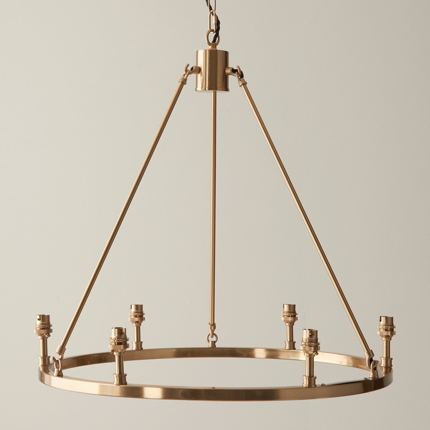 Chester 6 Pendant Light Fitting Aged Brass – Brass