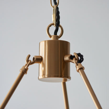 Chester 6 Pendant Light Fitting Aged Brass – Brass