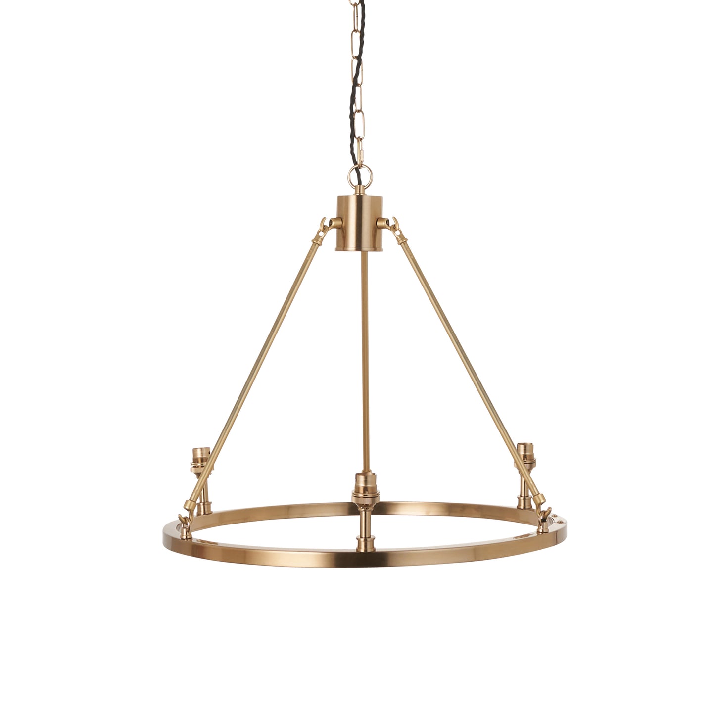 Chester 3 Pendant Light Fitting Aged Brass – Brass