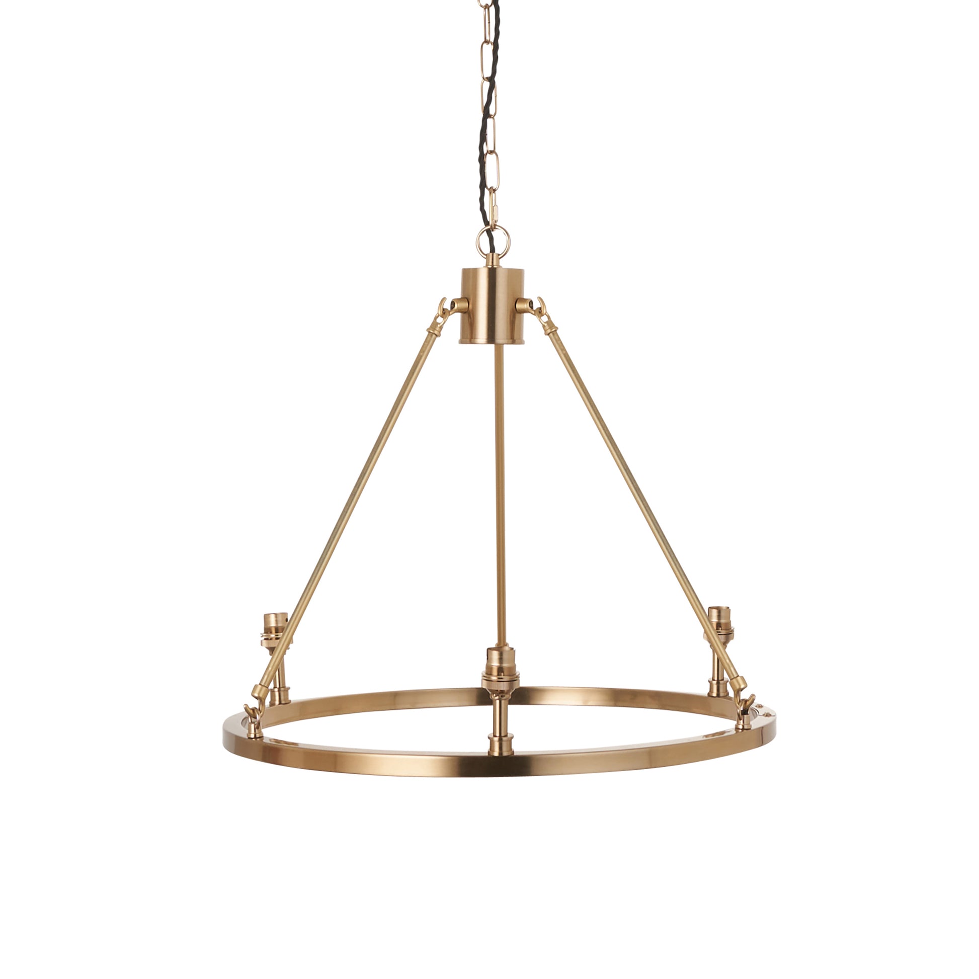 Chester 3 Pendant Light Fitting Aged Brass – Brass