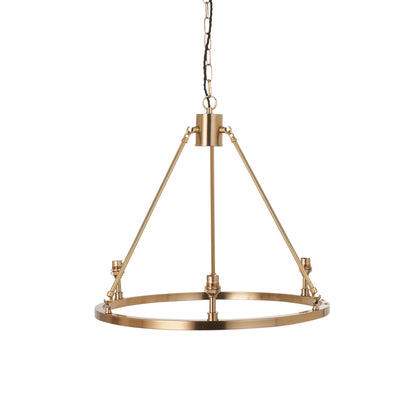 Chester 3 Pendant Light Fitting Aged Brass – Brass