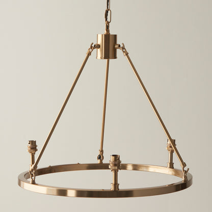 Chester 3 Pendant Light Fitting Aged Brass – Brass
