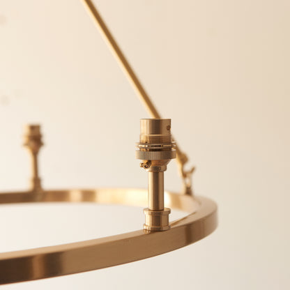 Chester 3 Pendant Light Fitting Aged Brass – Brass