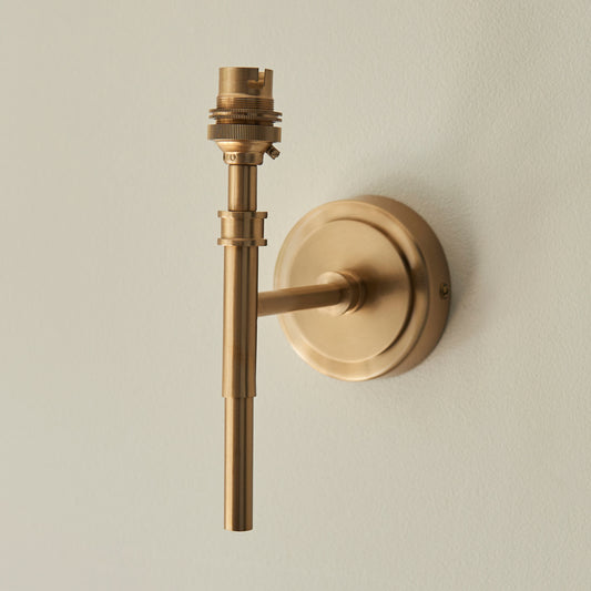 Chester 1 Wall Light Fitting Aged Brass – Brass