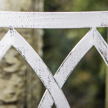 Alberoni Outdoor Tree Bench Seat Gatehouse – White