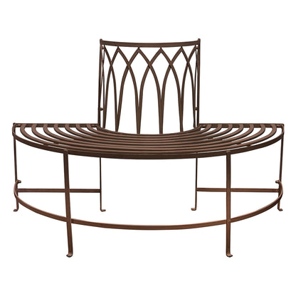 Alberoni Outdoor Tree Bench Seat Ember – Brown