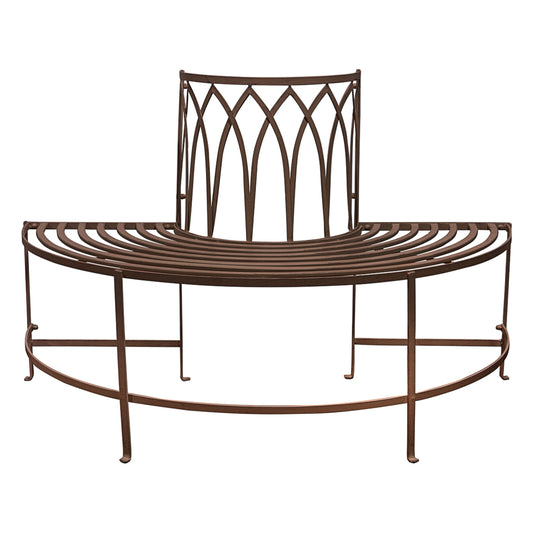 Alberoni Outdoor Tree Bench Seat Ember – Brown