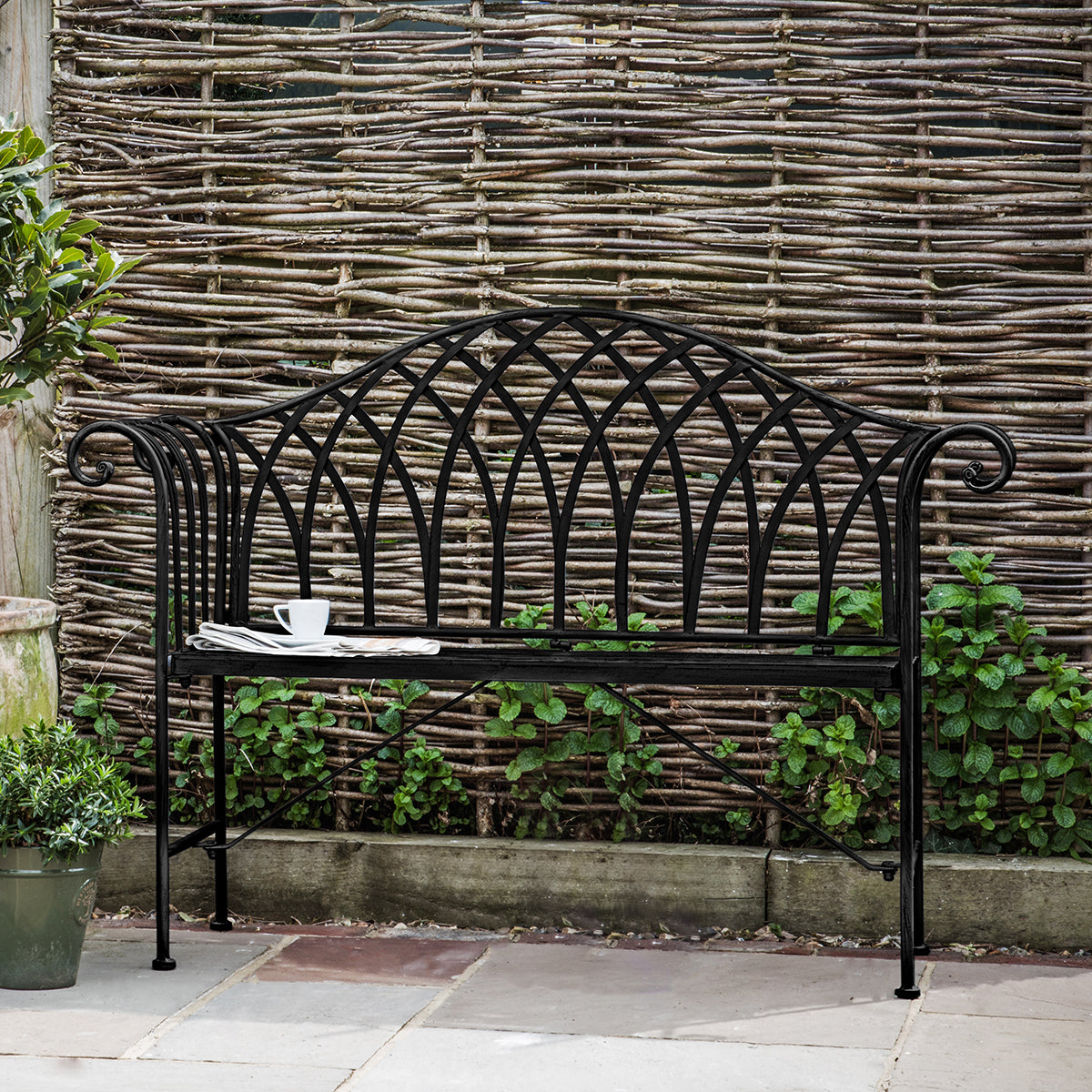 Duchess Outdoor Bench Noir – Black
