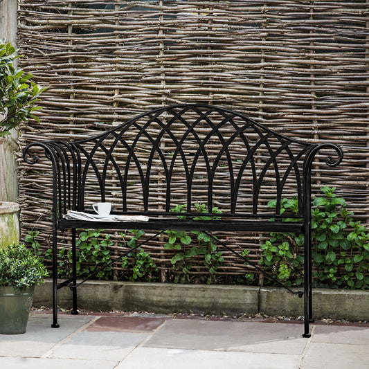 Duchess Outdoor Bench Noir – Black